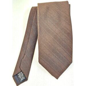 Vintage Ketch Brown Polyester Mens Tie Made In Dominican Republic